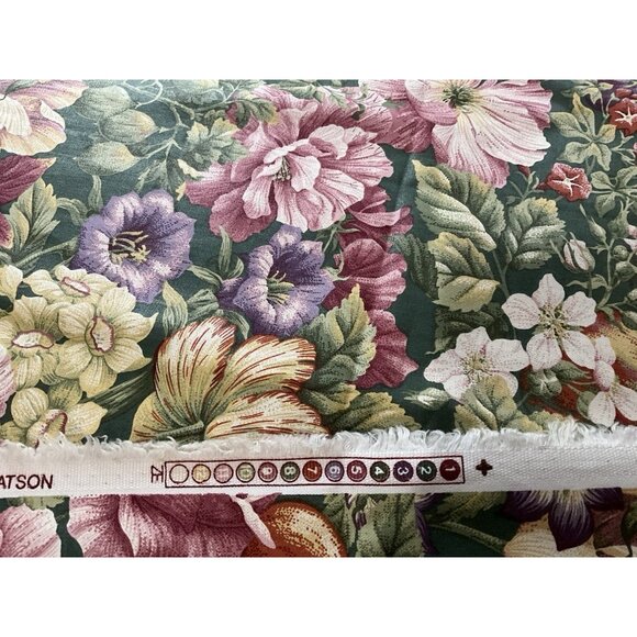 Kaufmann Floral Cotton Home Decor Fabric Design by Carole Watson 2.25 Yards - Picture 7 of 15
